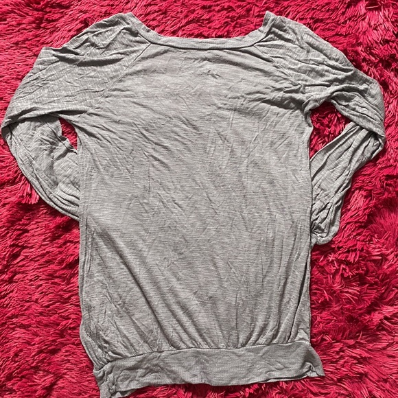 Poof grey long-sleeve sheer shirt - Picture 9 of 16